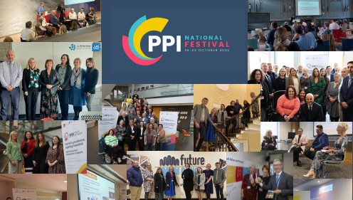 Many small photos of people attending events during the National PPI Festival 2023